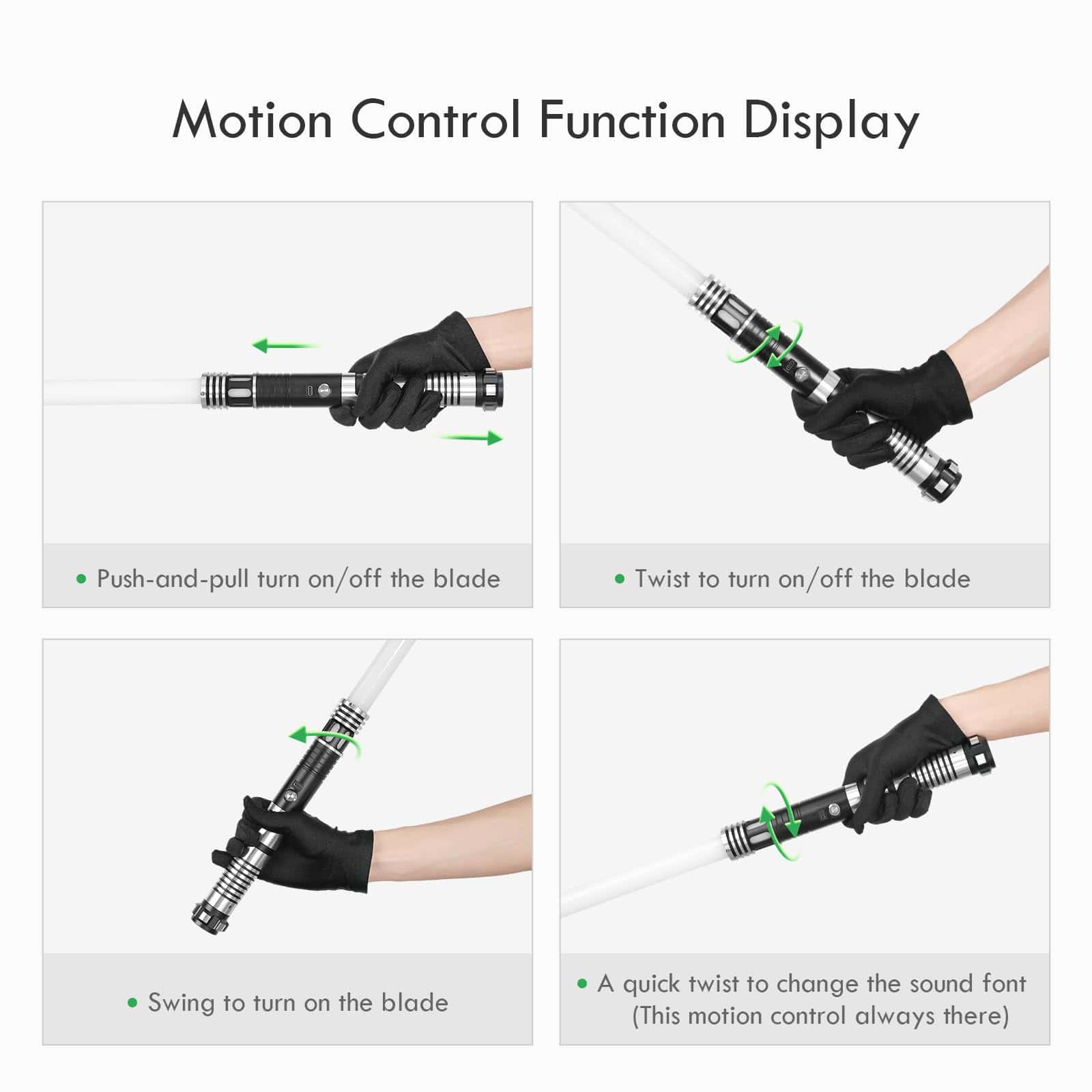 Sable de Luz CUSTOM SABER con Smooth Swing RGBX, Control de - Imagen 5
