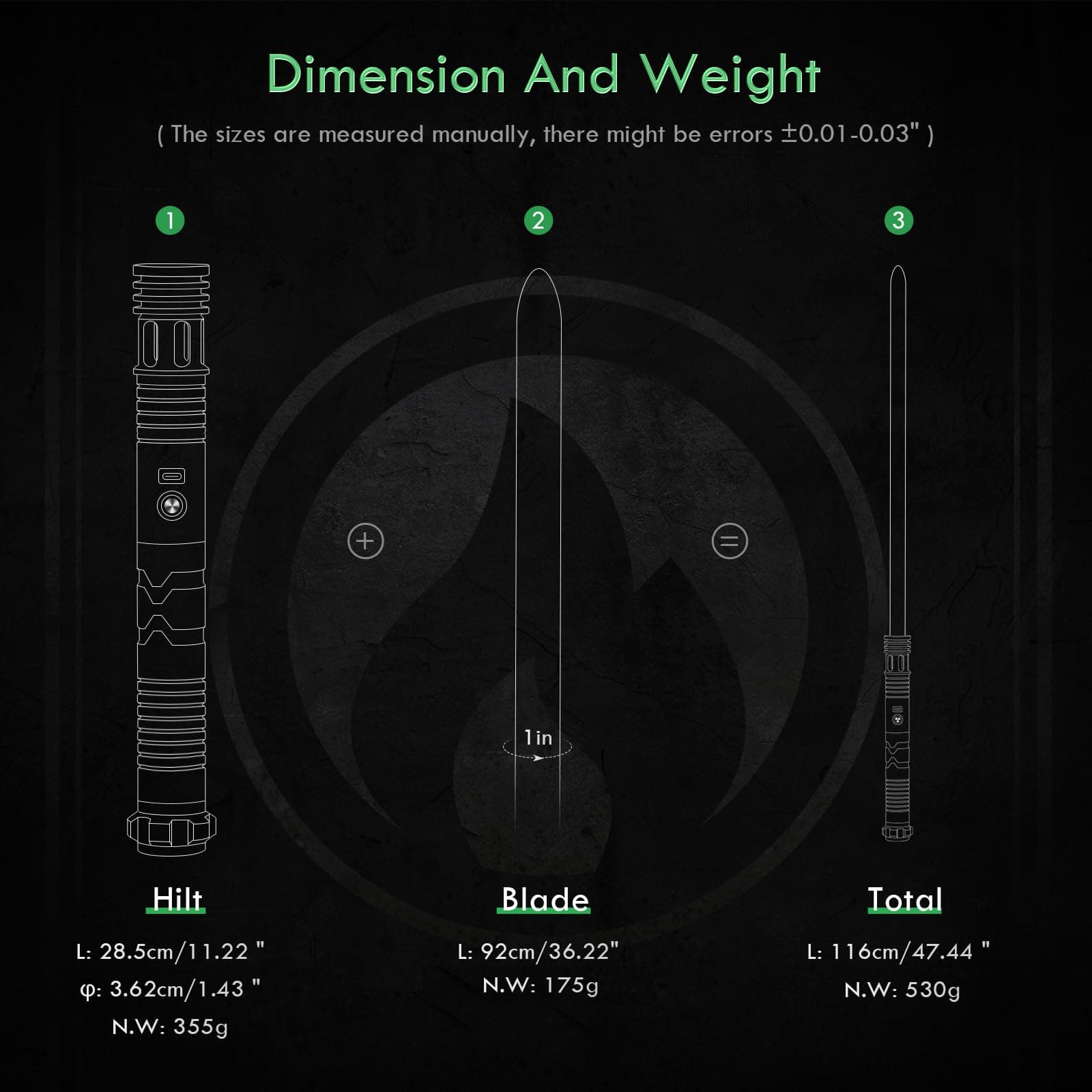 Sable de Luz Custom con Swing Suave RGBX, Control de - Imagen 7