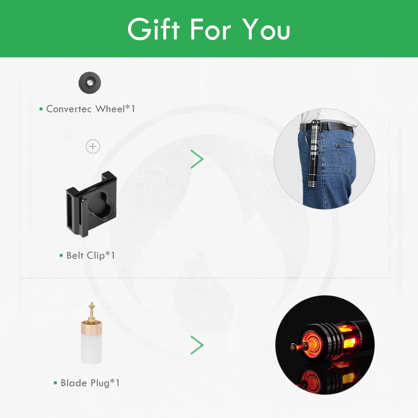 Sable de Luz CUSTOM SABER con Smooth Swing RGBX, Control de - Imagen 6