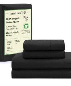 Juego de Sábanas King Size LANE LINEN - 4 -Negro