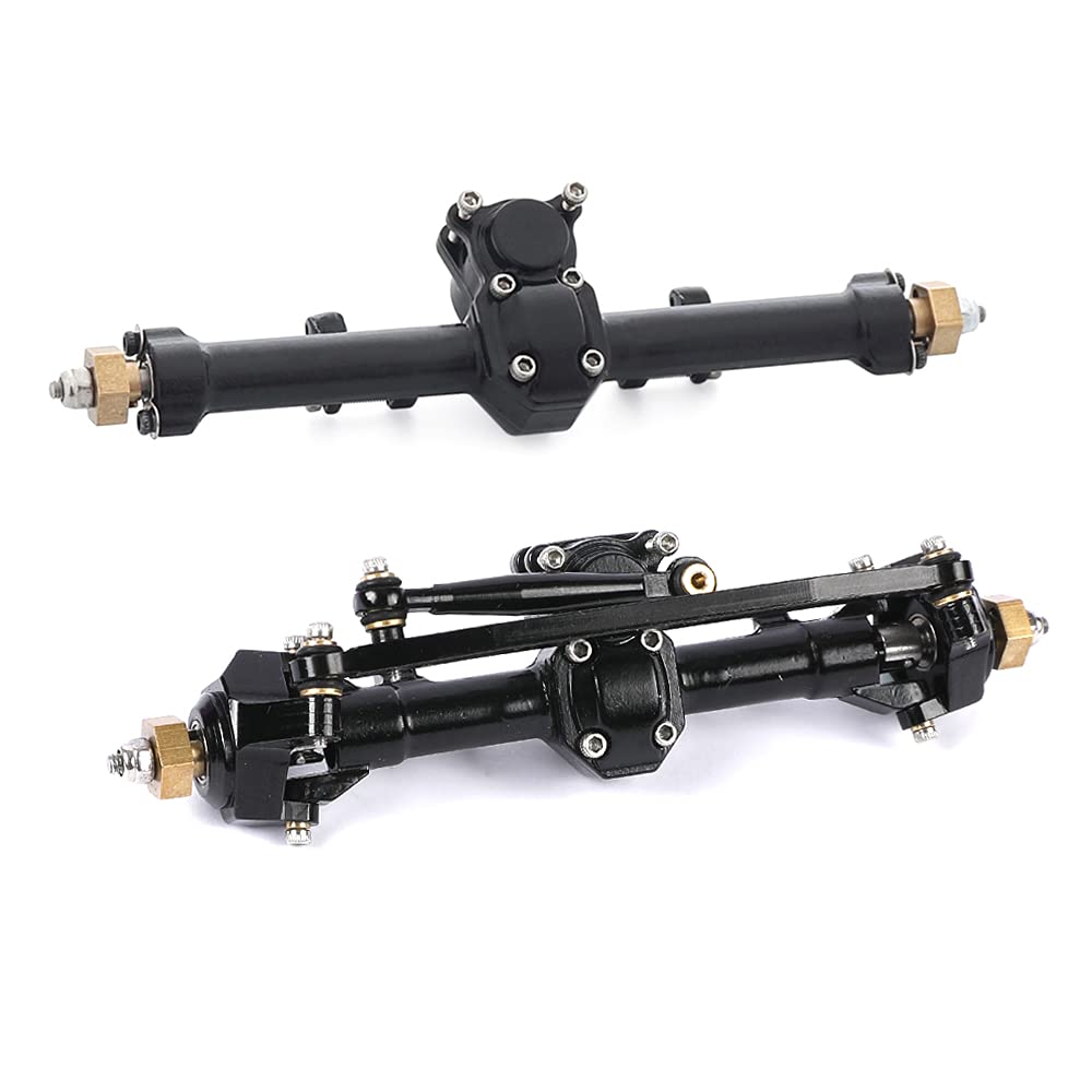 ZXYRC Juego de ejes delanteros y traseros de aluminio para