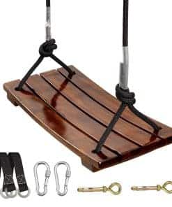 Columpio de madera PELLOR, Columpio de árbol de madera