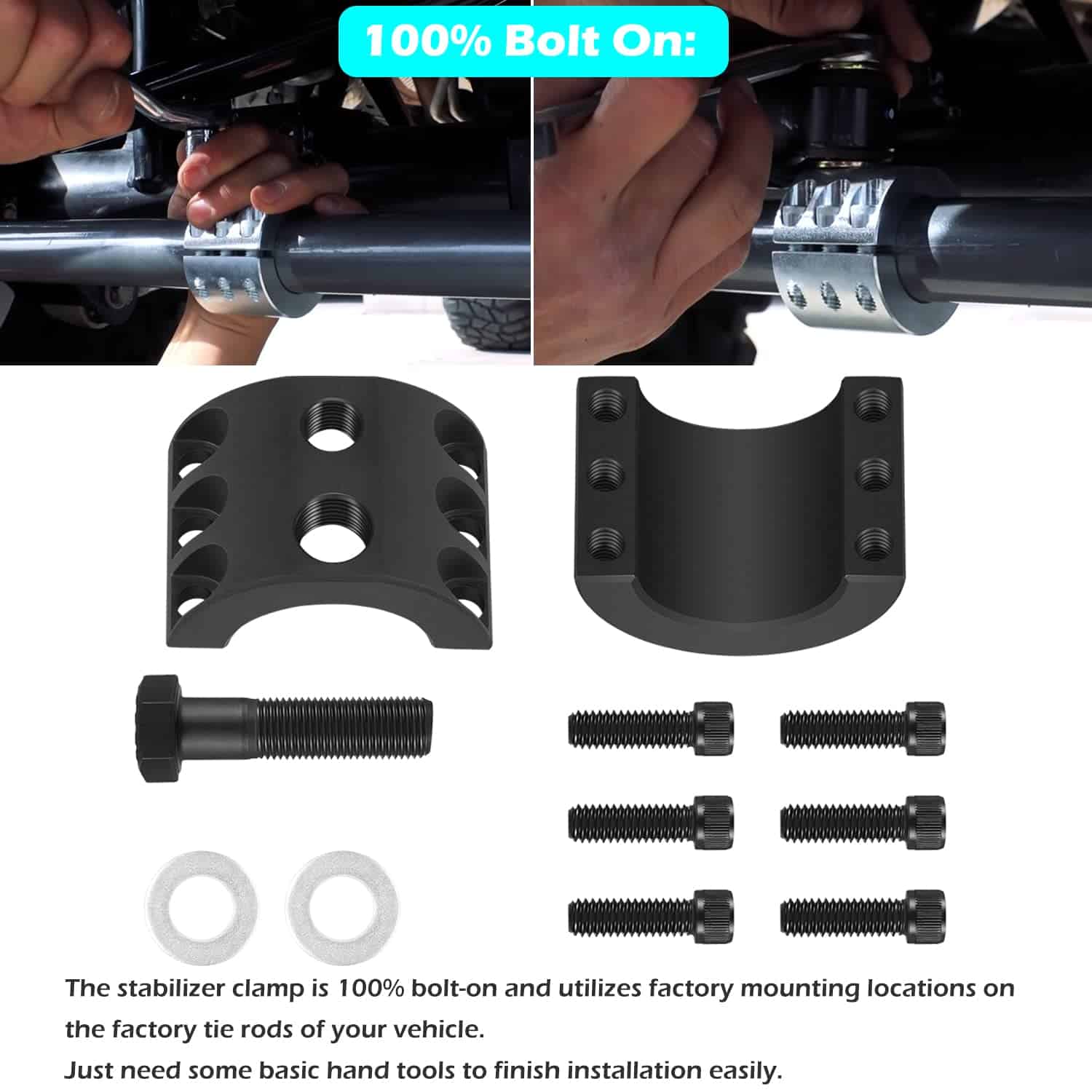 Abrazadera de Amortiguador de Dirección (tubo de 1-5/8" OD) - Imagen 4