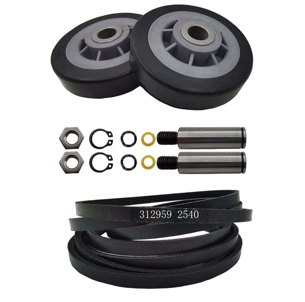 Kit de rodillo de tambor de secadora 12001541 303373