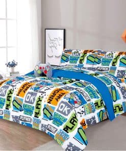 Juego de Ropa de Cama Gamer de 8 Piezas para Queen, Set de