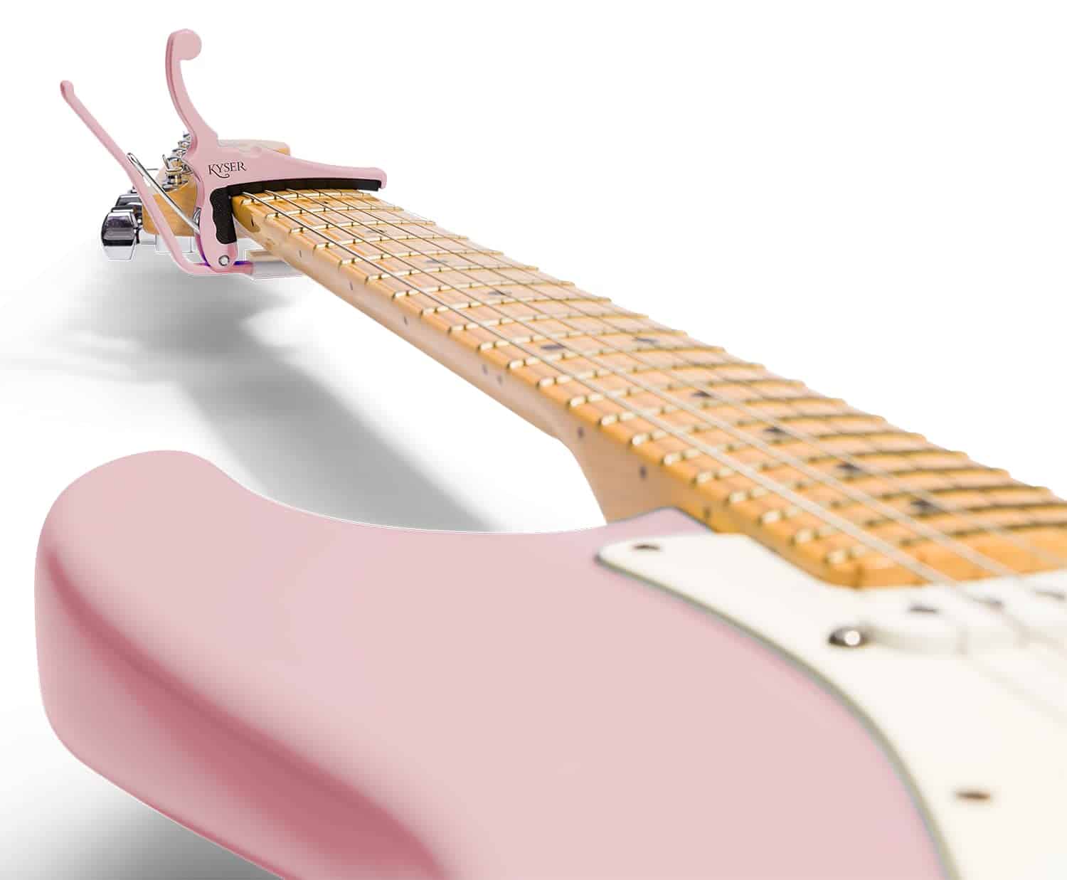Capo de guitarra eléctrica Fender X Kyser -Rosa Claro - Imagen 4