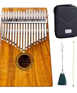 Kalimba 17 teclas Thumb Piano con Estuche, Madera de Koa