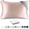 Funda de Almohada de Seda Orgánica RENESSY - -Rosa Celestial