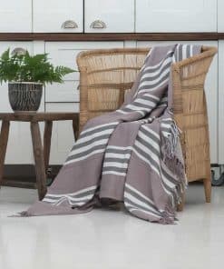 Manta Ligera y Ultra Suave de Impresión Africana a Rayas