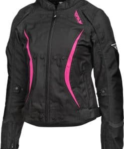 Chamarra para Mujer Fly Racing Butane (Negro/Rosa, Pequeño)
