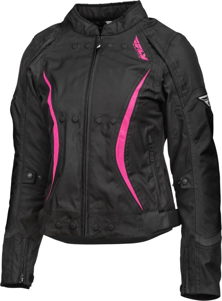 Chamarra para Mujer Fly Racing Butane (Negro/Rosa, Pequeño)
