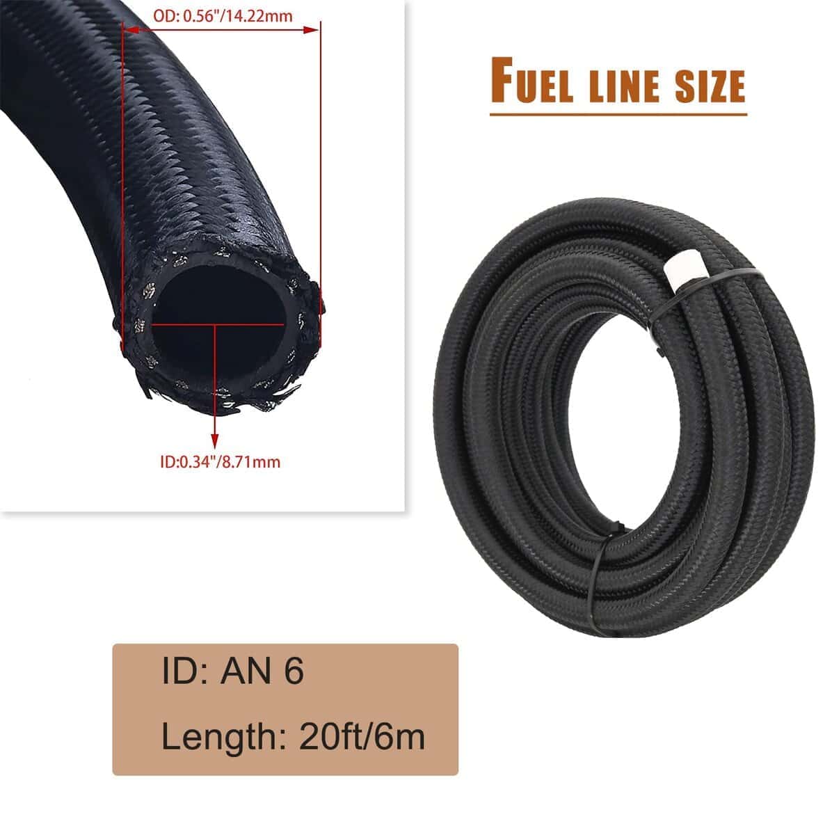 Kit de línea de combustible 6AN, kit de manguera de - Imagen 5