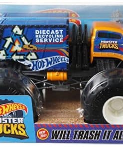 DieCast Hotwheels Monster Trucks Trash It All, Camión de