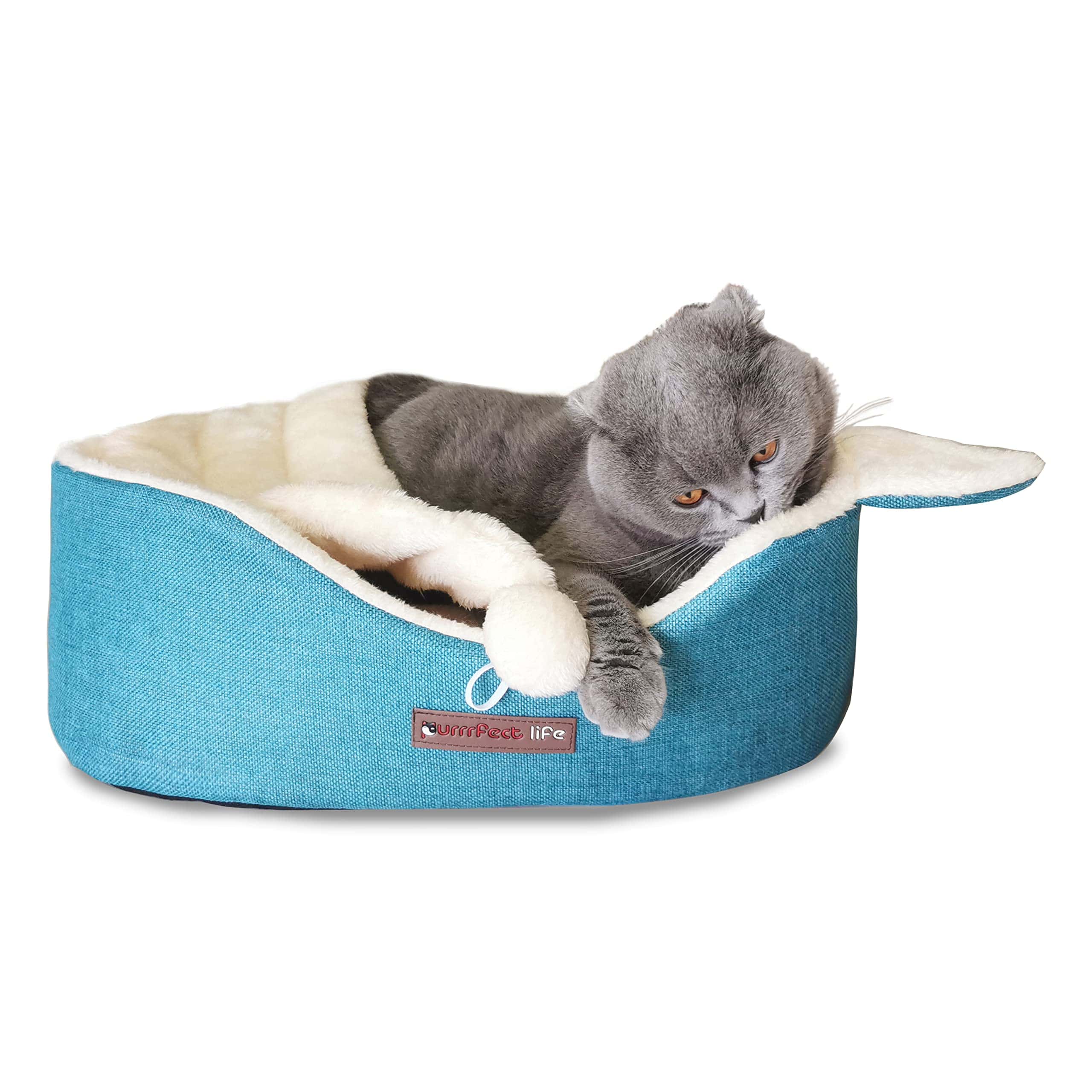 Cama Oval para Mascotas purrrfect life para Gatos y Perros
