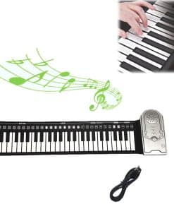 Piano Electrico de 49 Teclas, Teclado de Piano Portatil,