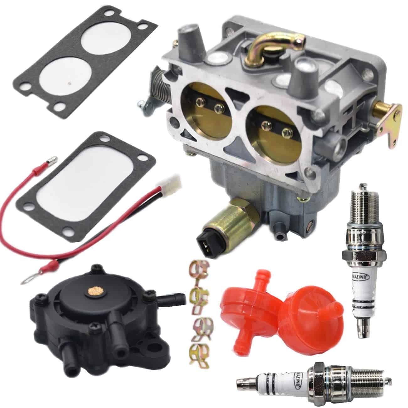 Carburador con bomba de combustible y bujía para Generac