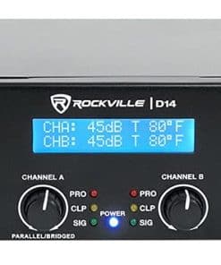 Amplificador de 2 Canales Class D Pro/DJ Rockville D14