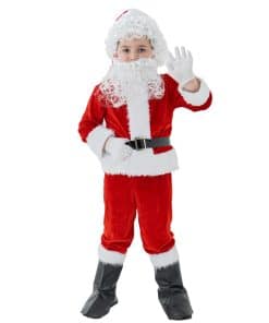 Disfraz de Santa Claus para Niños UDYR de Lujo en Franela
