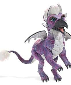 Títere de Mano de Dragón de Pico Folkmanis, Morado; Negro;