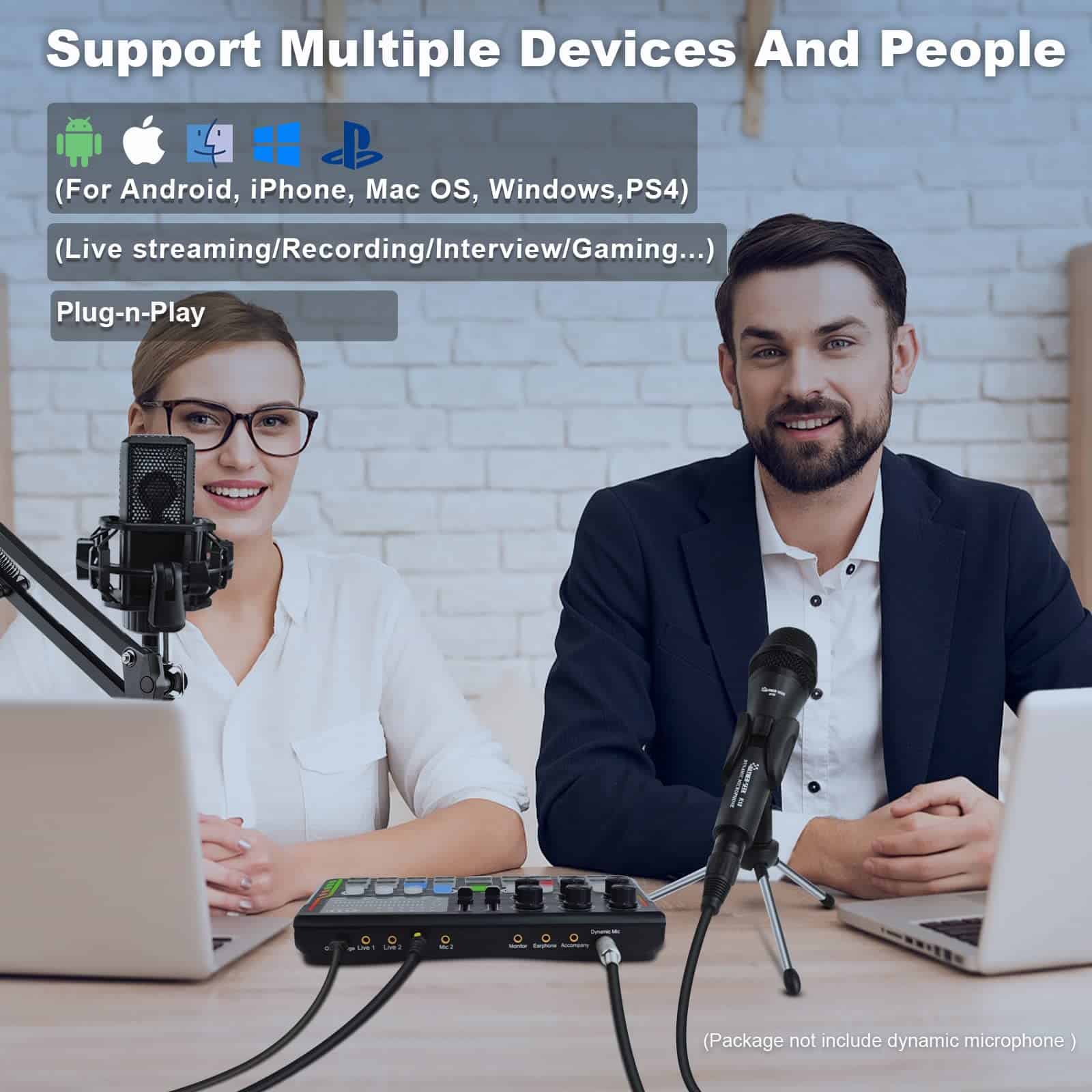 Paquete de Equipo de Podcast con Micrófono de Condensador - Imagen 7