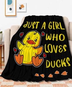 Manta Suave y Ligera de Amor por Patos para Niñas - Ideal