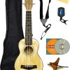 Paquete de Ukulele Soprano de Madera de Fresno Barcelona
