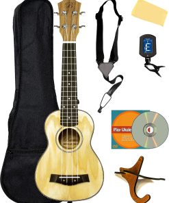 Paquete de Ukulele Soprano de Madera de Fresno Barcelona