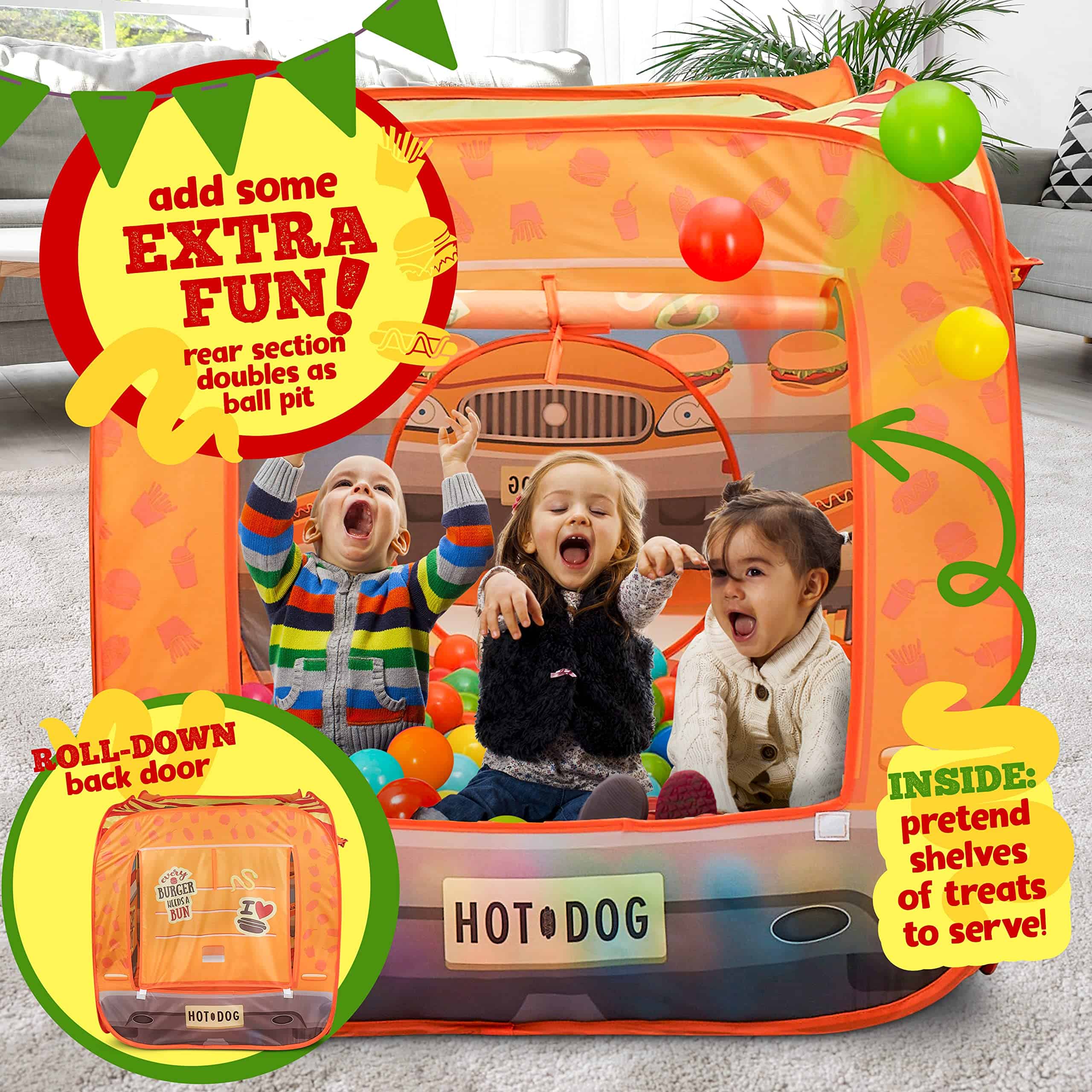 Casa de Juego Food Truck Kiddzery - Set de 54 Piezas - - Imagen 4