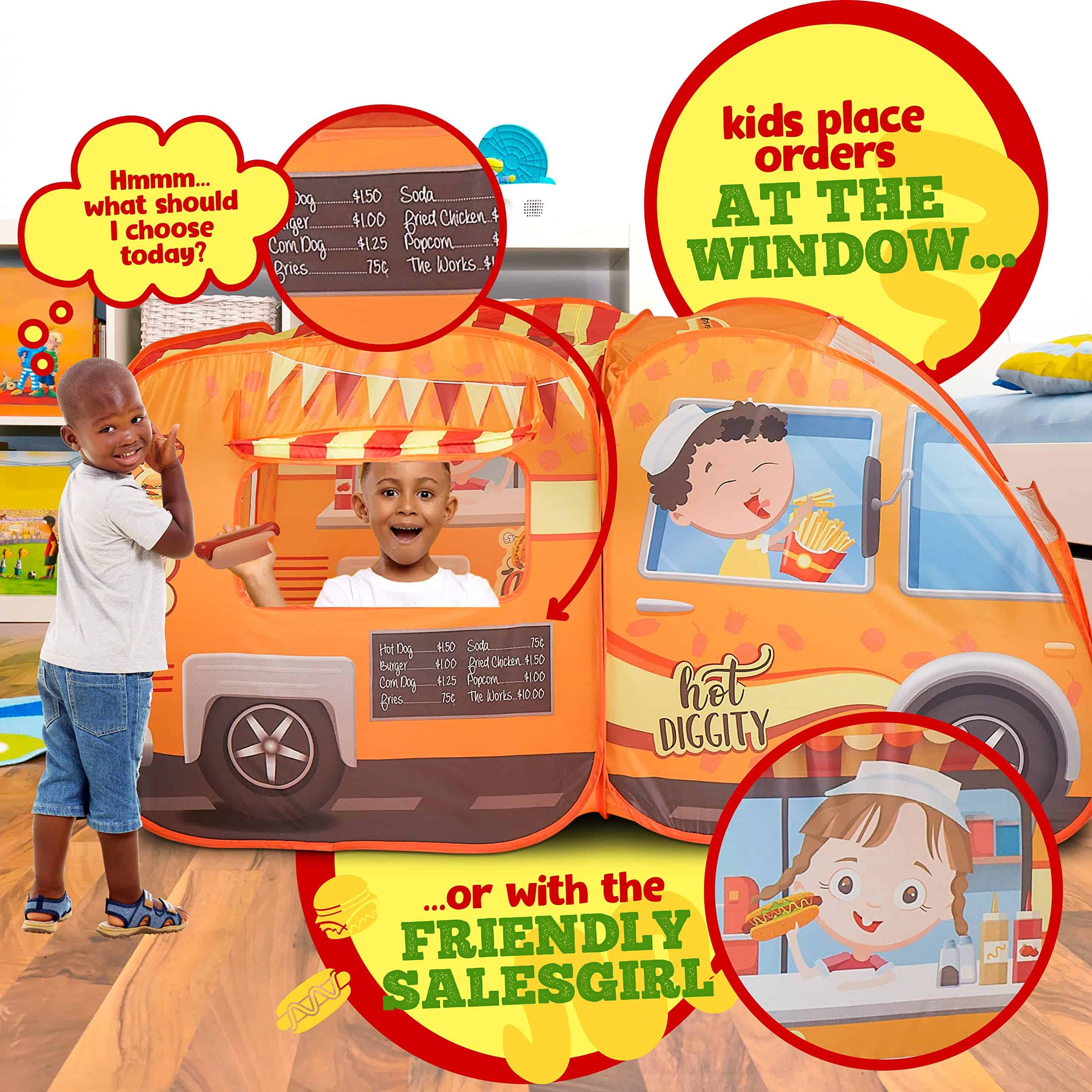 Casa de Juego Food Truck Kiddzery - Set de 54 Piezas - - Imagen 7