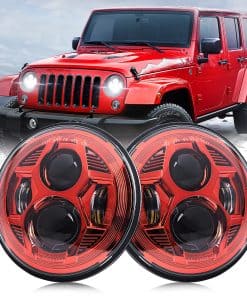 M MIBAHE (2PCS) Faro LED Redondo de 7 Pulgadas Aprobado por