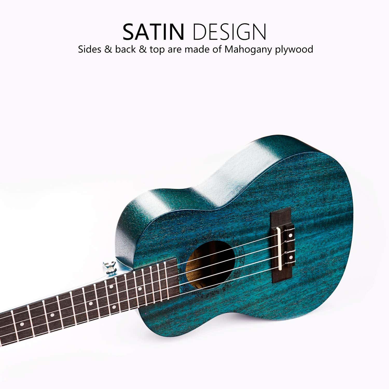 Ukulele Concierto GECKO de 23 pulgadas de caoba para - Imagen 4