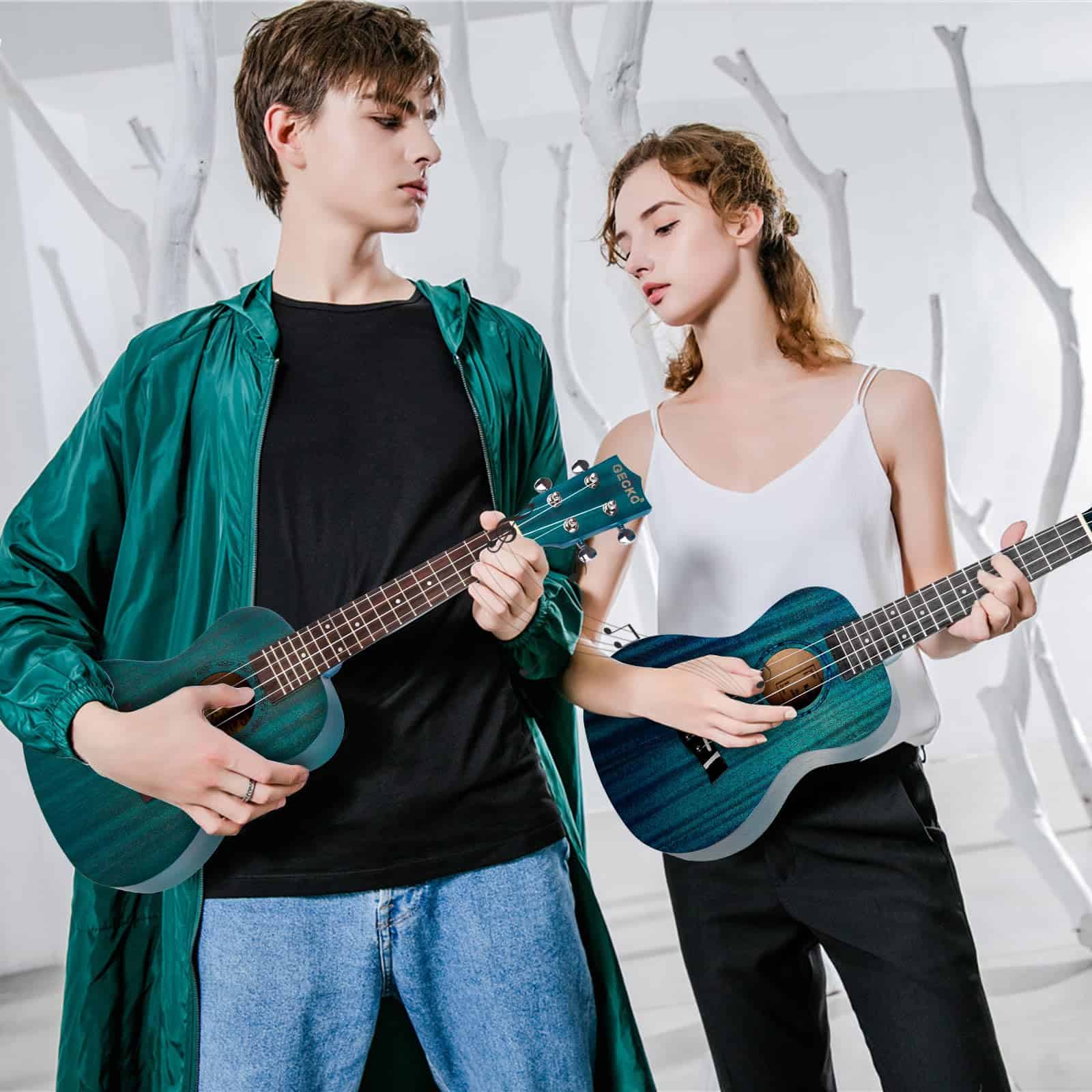 Ukulele Concierto GECKO de 23 pulgadas de caoba para - Imagen 7