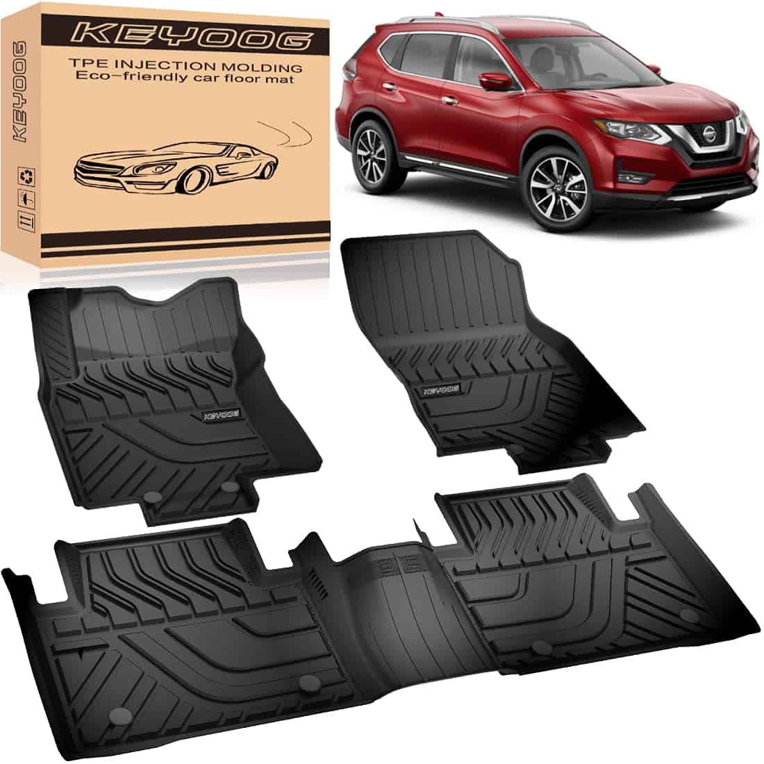 Tapetes para automóvil KEYOOG Compatibles con Nissan Rogue