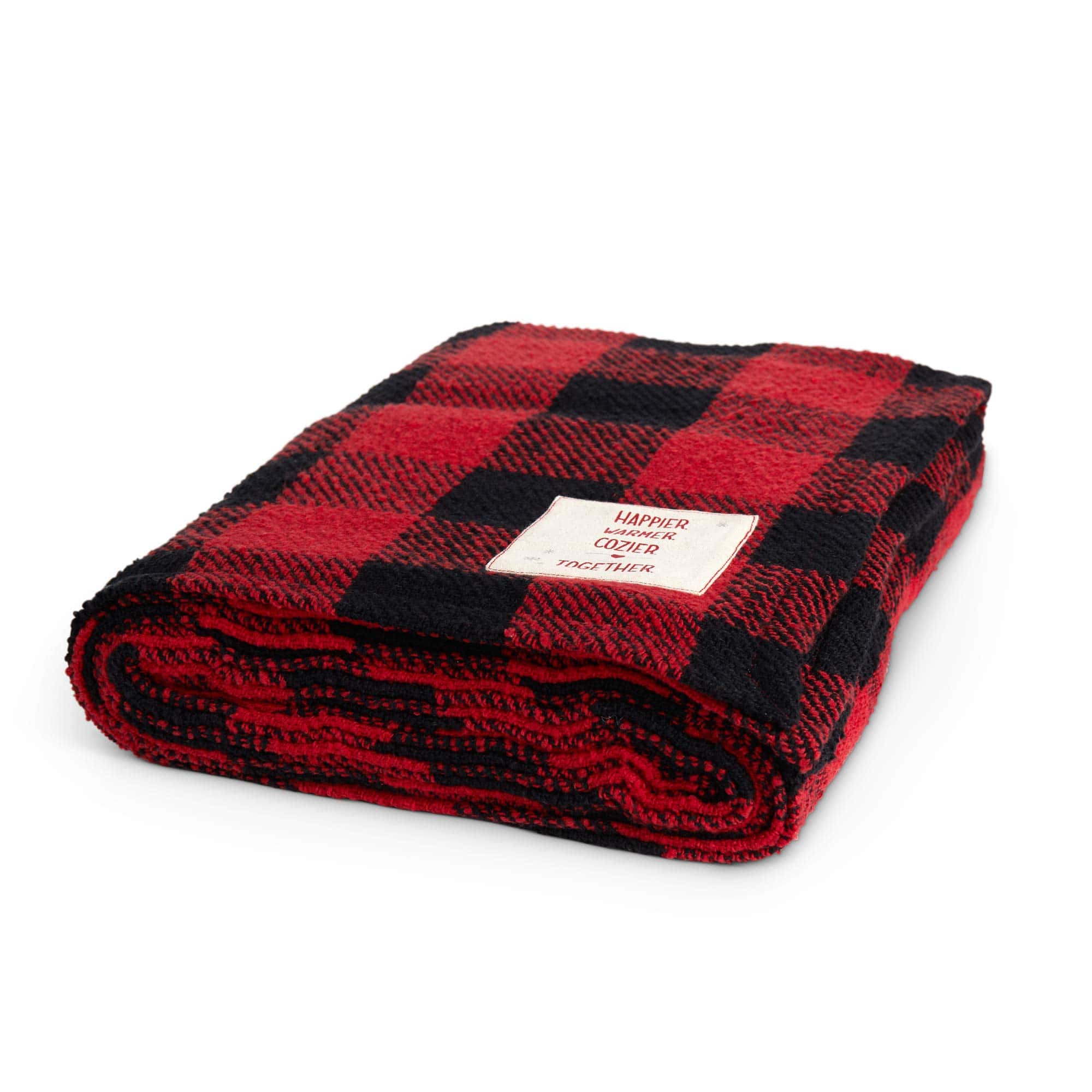 Manta DEMDACO Cozy Together Family Red Plaid 120 x 60 de