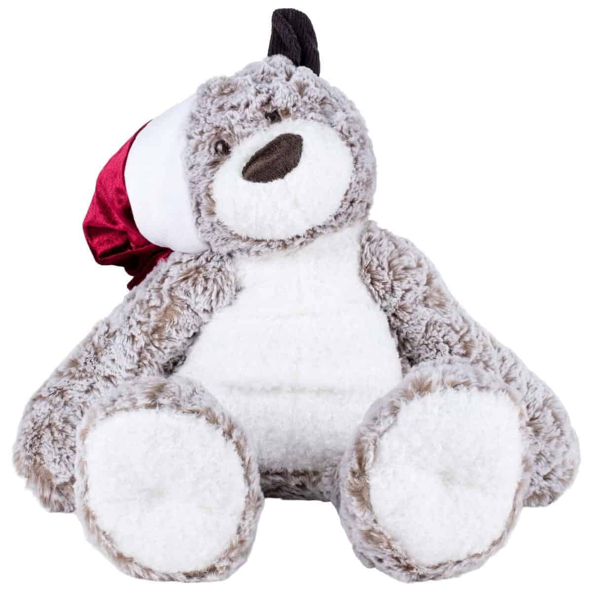 DEMDACO Giving Natural Brown Oso de Peluche de Navidad de