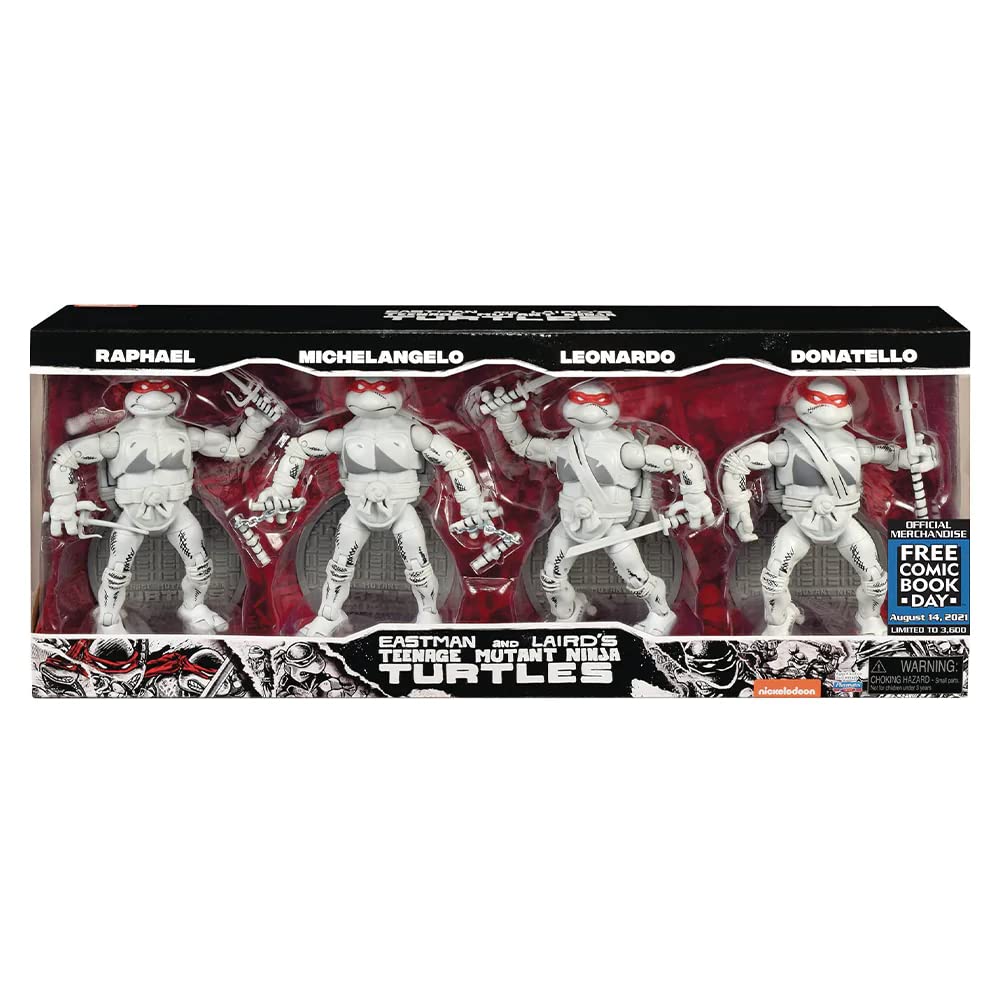 FCBD 2021 TMNT Ninja Elite Series PX Black & White 4-Pack