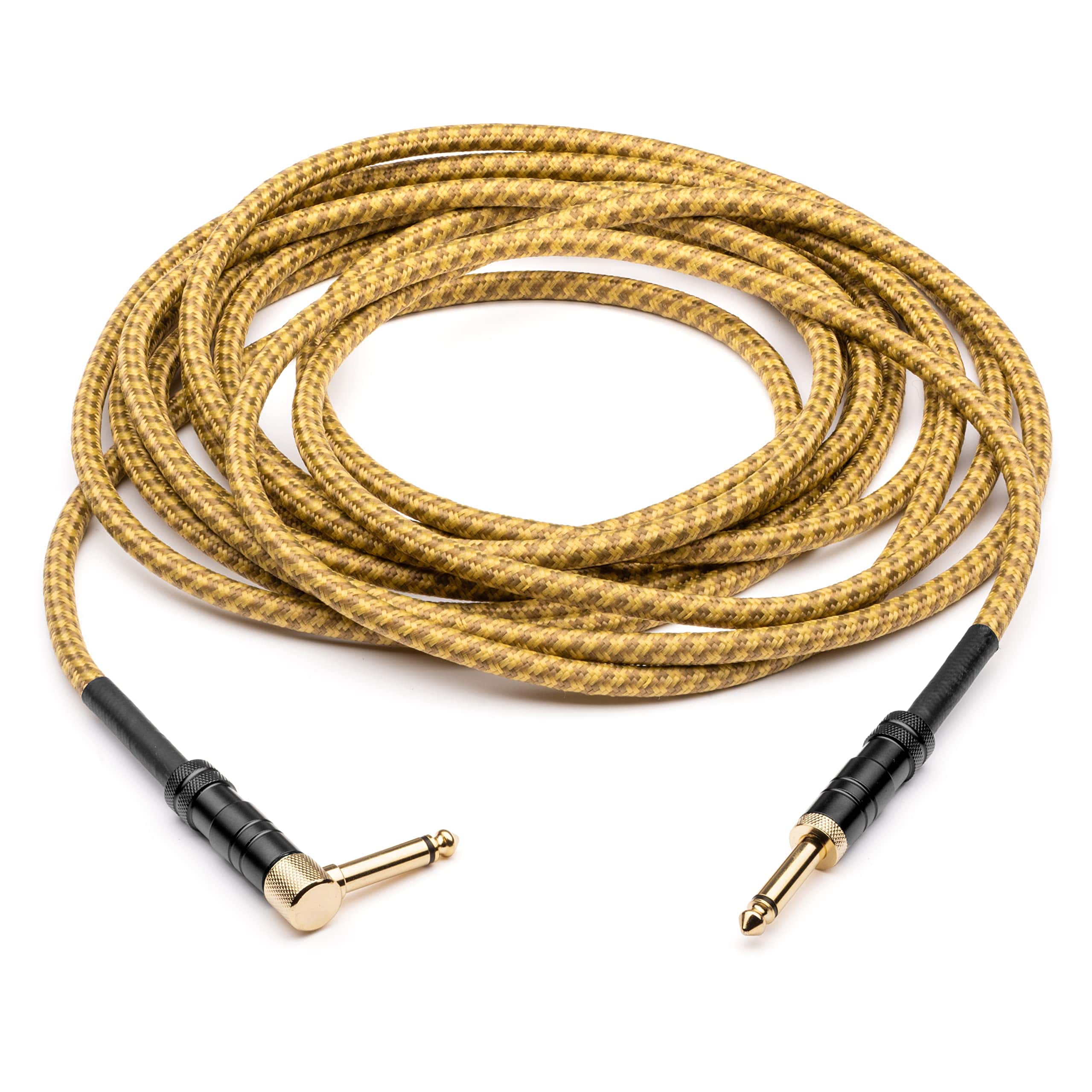 Cable de Guitarra 20 pies - Cable de Instrumento Amarillo - Imagen 4