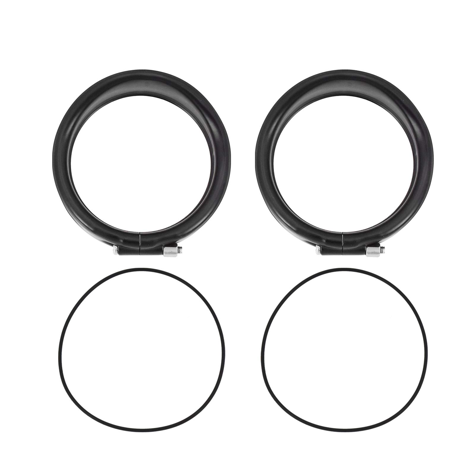 YHMTIVTU Visor Style 7" Headlight Trim Ring 4 1/2" Passing - Imagen 7