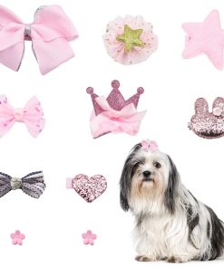 Clips para el Pelo de Perros HACRAHO, 10 Piezas de Lazos