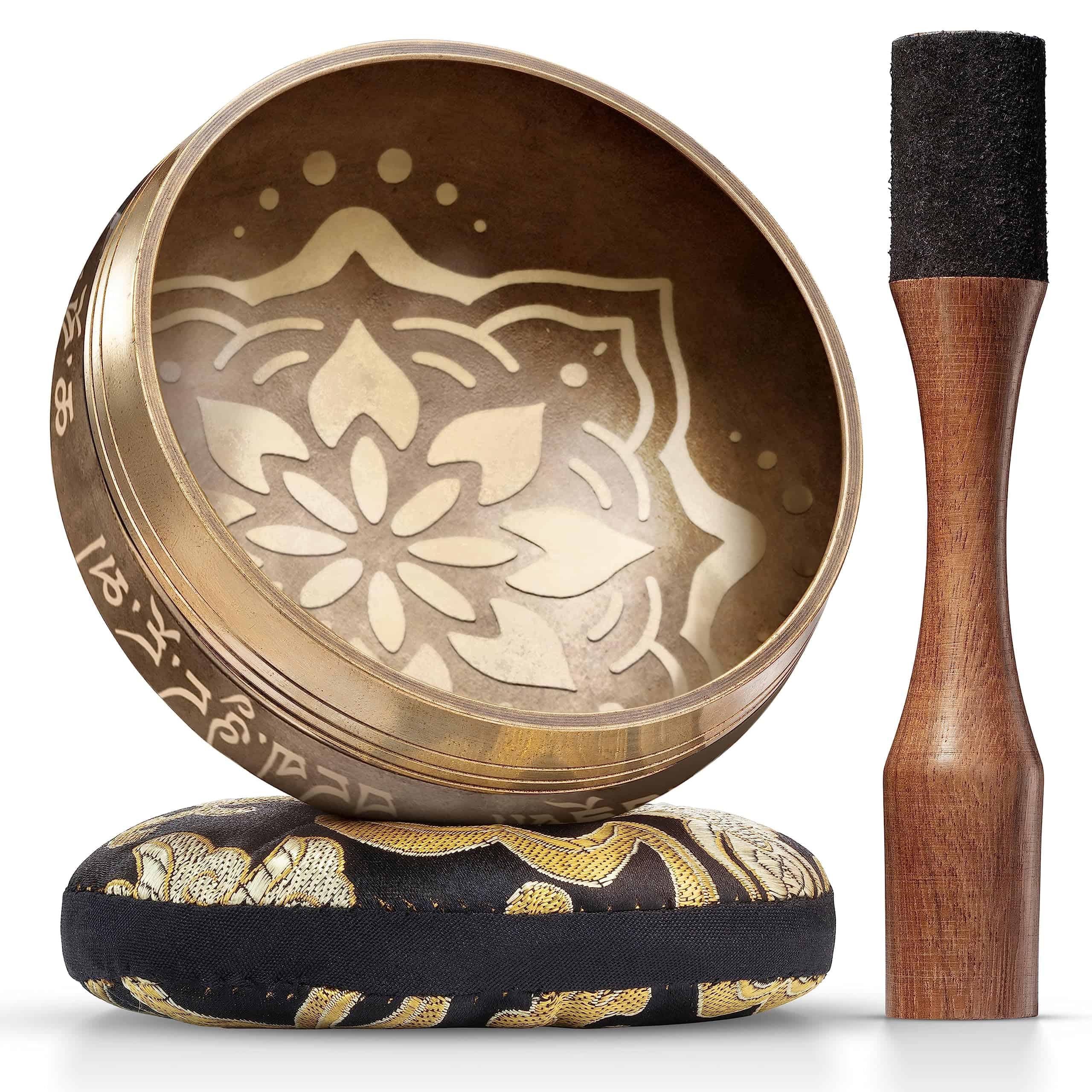 Set de Cuenco Tibetano � Auténtico Sonido Afinado a Mano