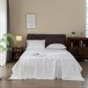 Juego de sábanas de lino EVERLY tamaño -Blanco