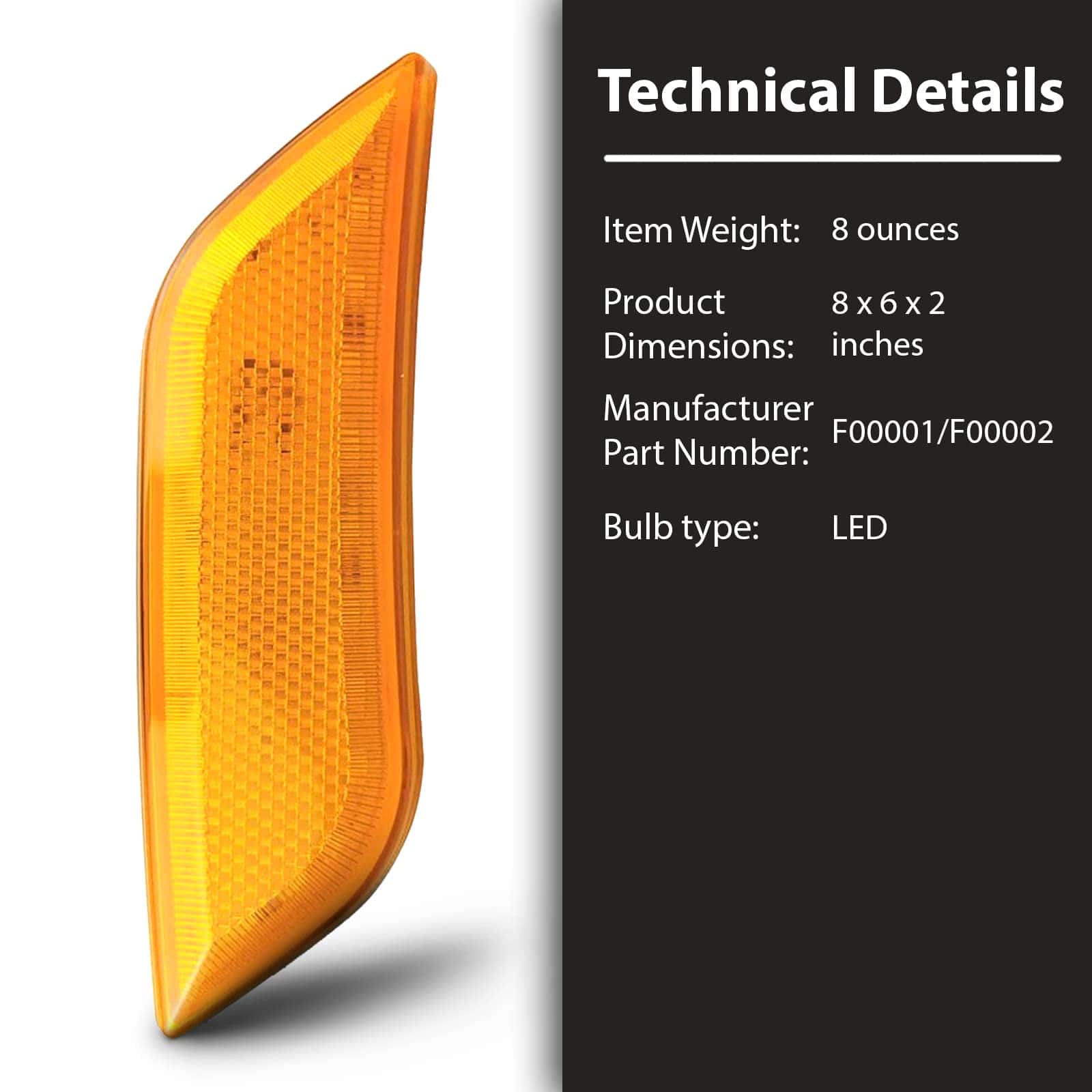 LUZ DE SEÑAL DE GIRO DE LED para PETERBILT 567 579 587 - Imagen 9