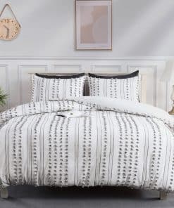 Juego de Funda de Edredón 100% Algodón Tamaño Queen, 3