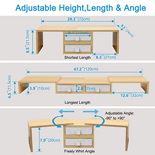 Soporte para Monitor Doble TEAMIX de 42 pulgadas con 2 - Imagen 6
