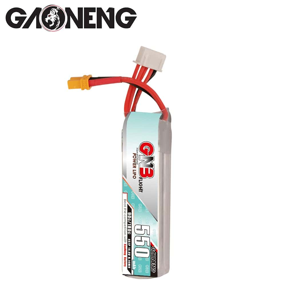 Paquete de 2 Baterías LiPo GNB 4S 550mAh 14.8V 90C con - Imagen 5