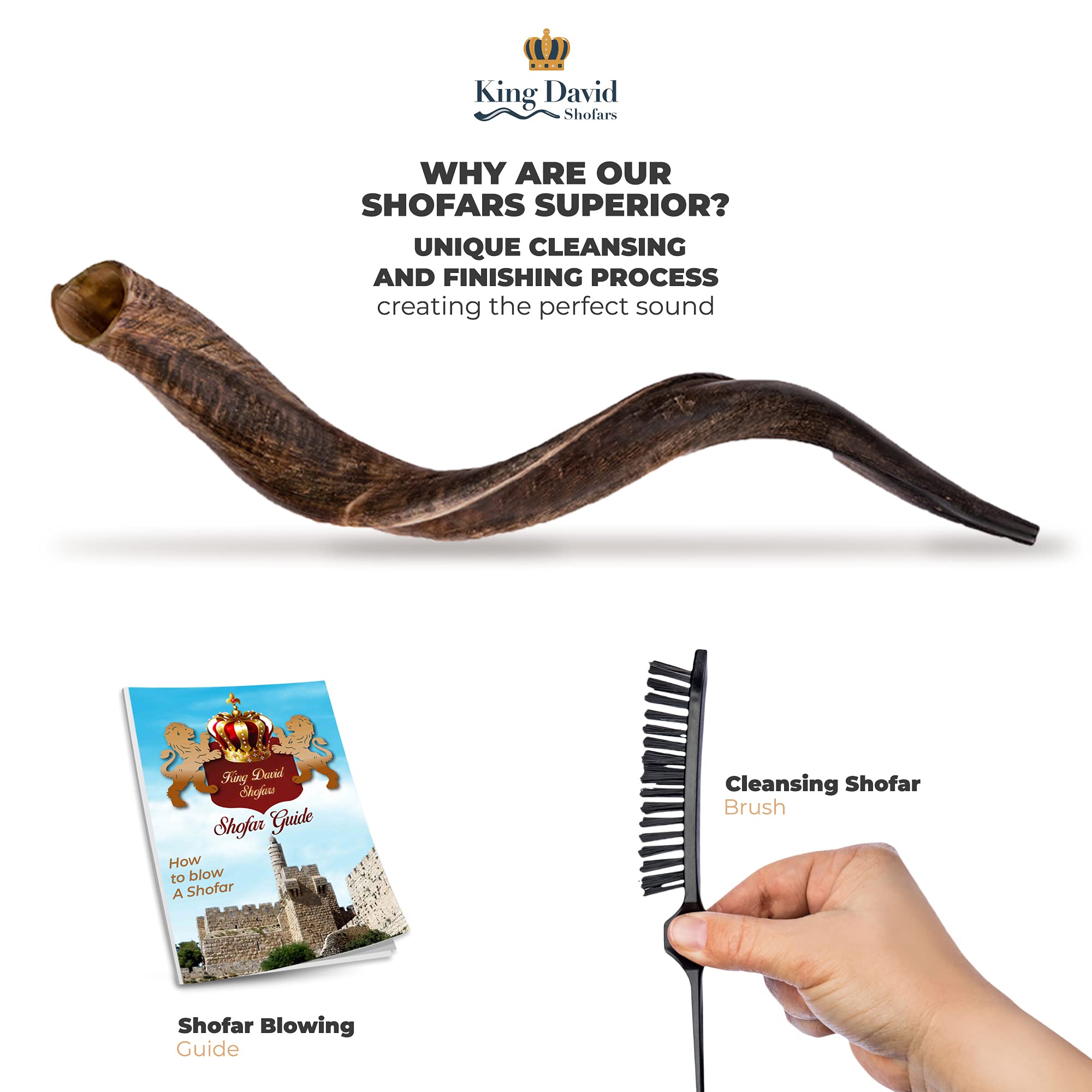 Shofar Instrumento de Cuerno de Kudu - Shofar Ángeles - Imagen 4