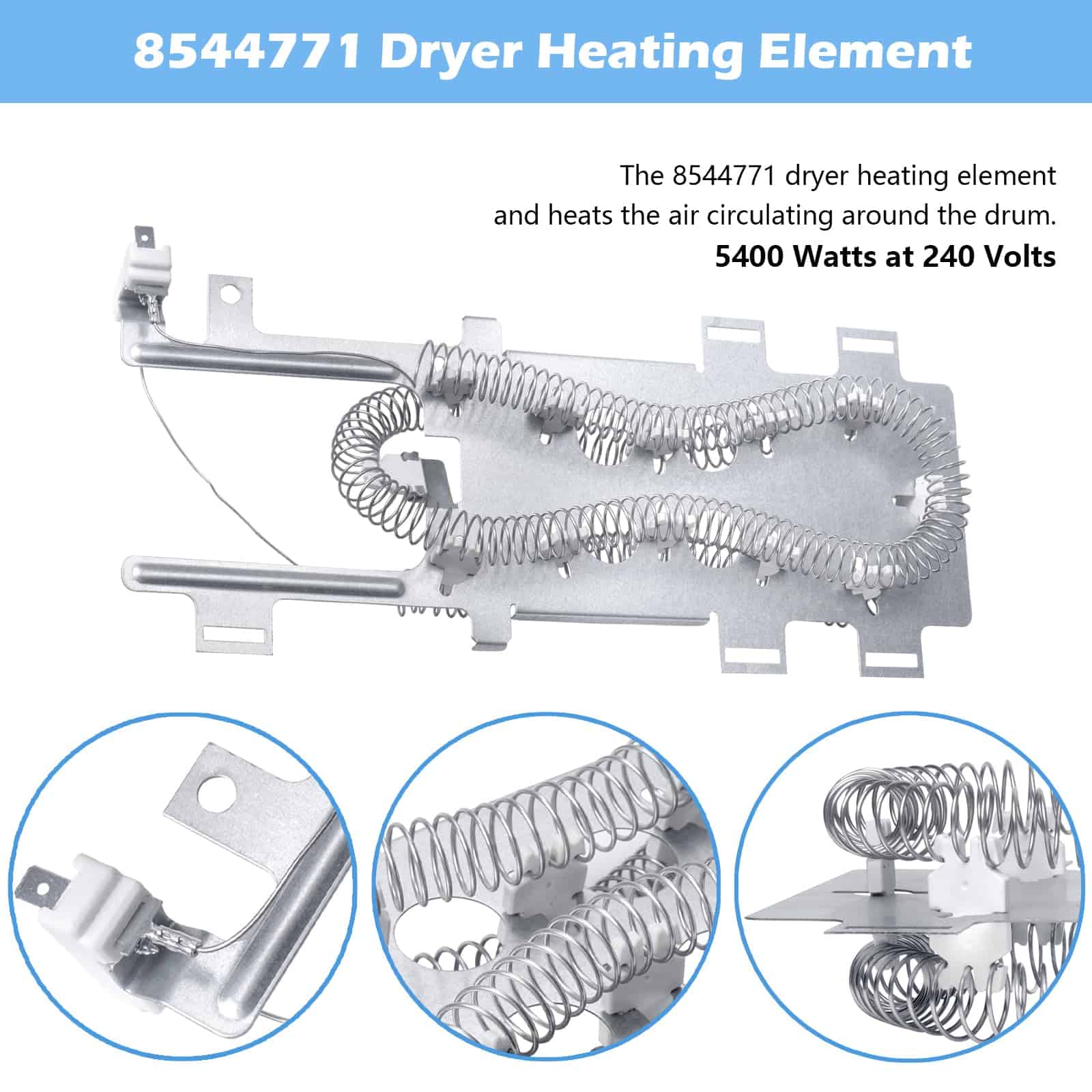 Elemento Calefactor para Secadora 8544771 para Secadoras - Imagen 3