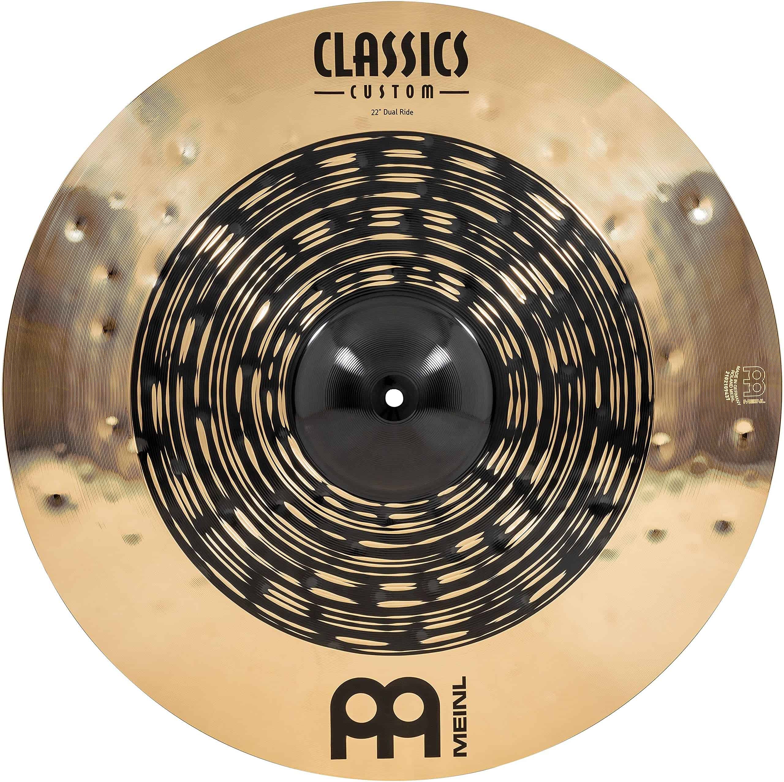 Platillo Ride Meinl Cymbals Classics Custom Dual 22",