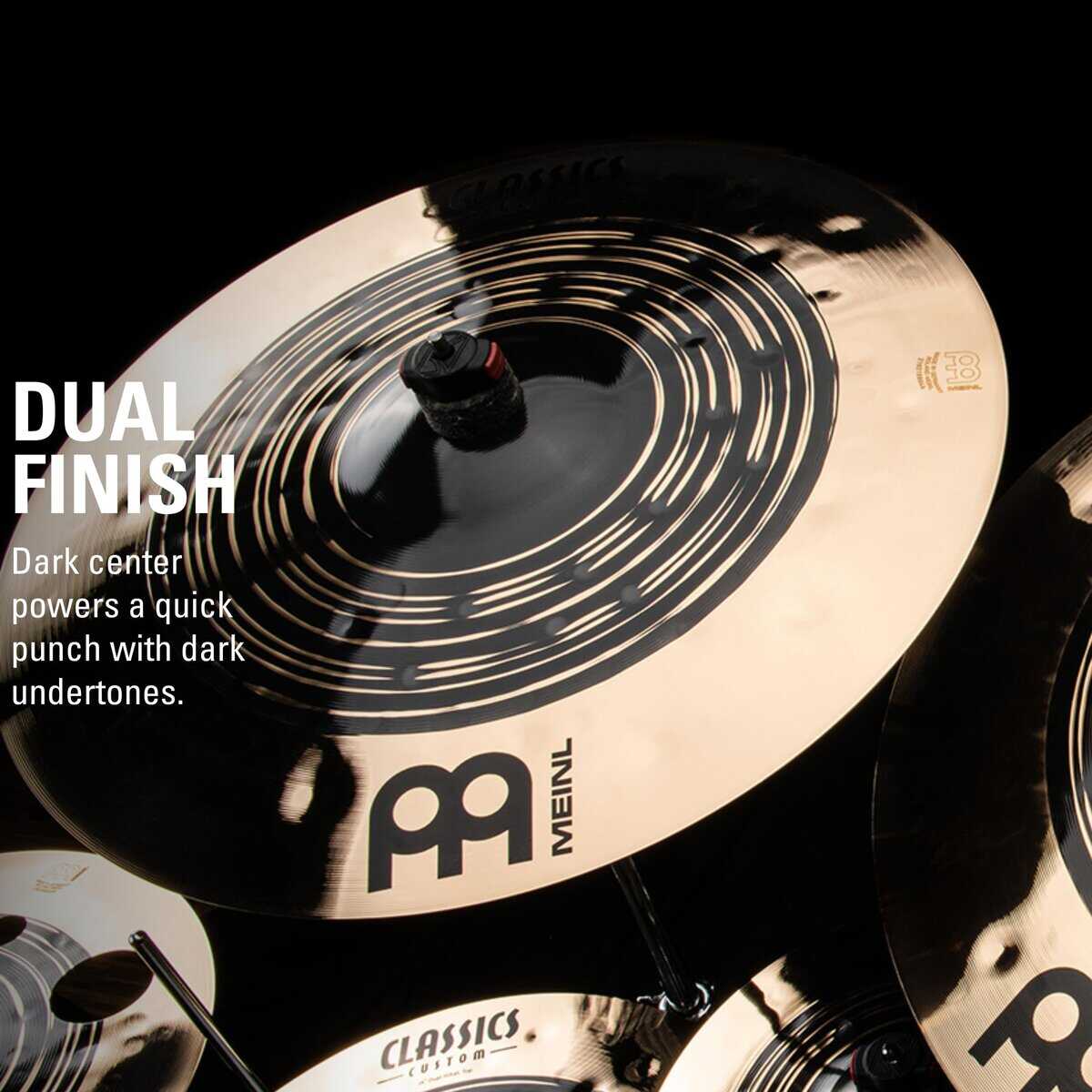Platillo Crash Meinl Cymbals Classics Custom Dual de 16" - Imagen 5