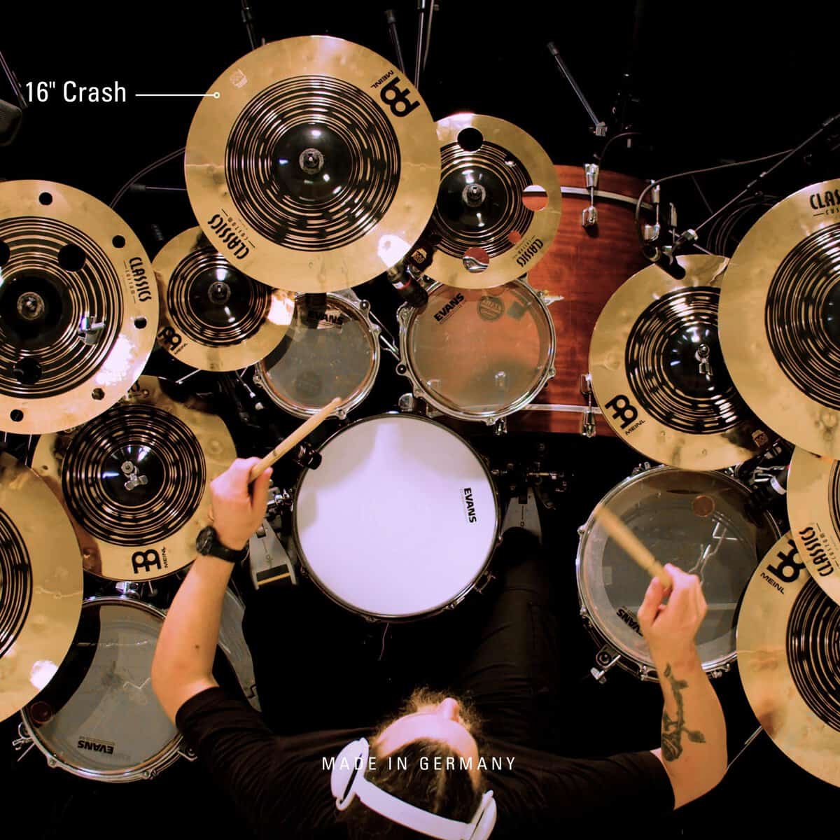 Platillo Crash Meinl Cymbals Classics Custom Dual de 16" - Imagen 7